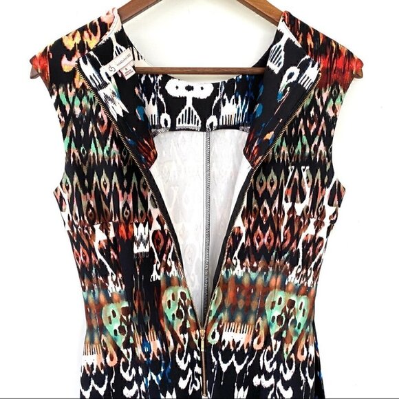 Dressbarn fit & flare dress with crew neck and cap sleeves, midi length - Picture 9 of 12